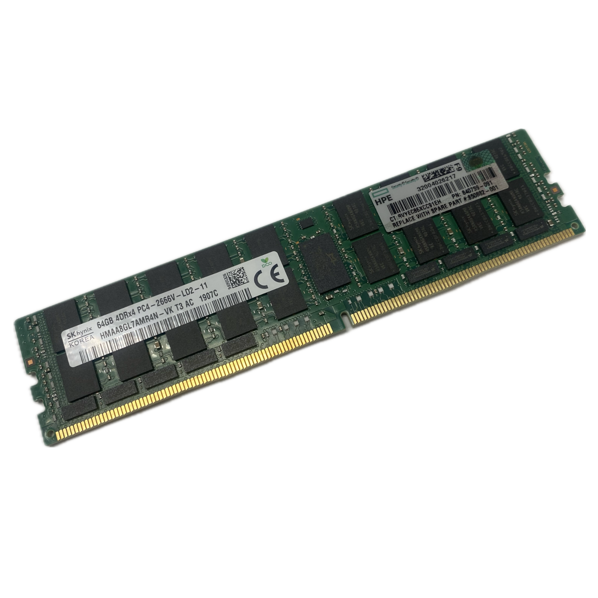 ガイム HPE 850882-001 64GB 4Rx4 DDR4-2666 CAS-19-19-19 Load Reduced