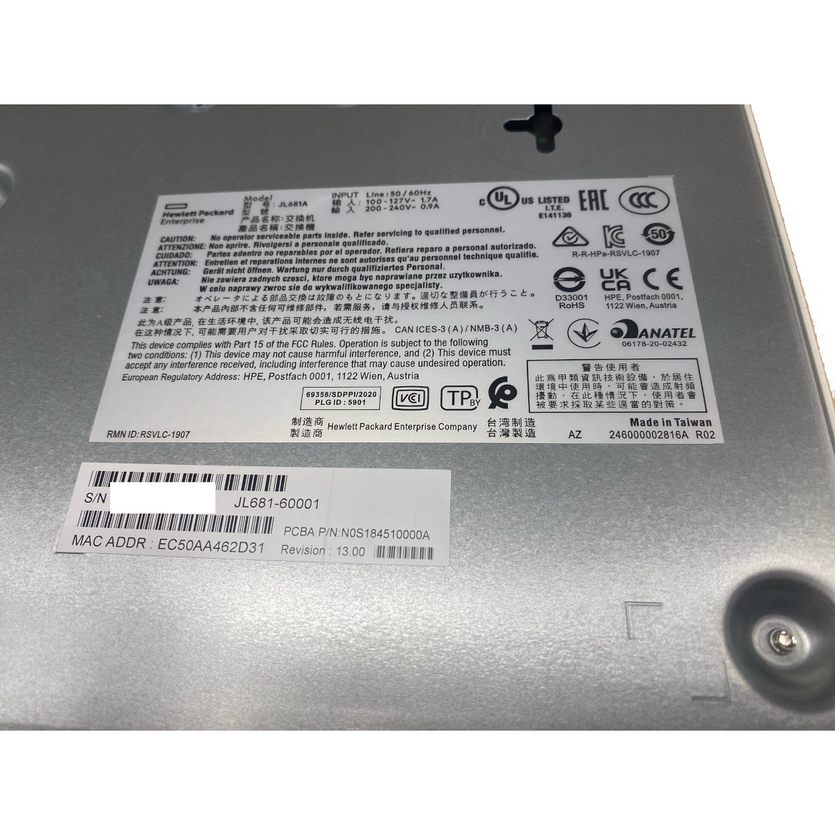 ARUBA JL681A 1930 Instant On 8-port POE switch