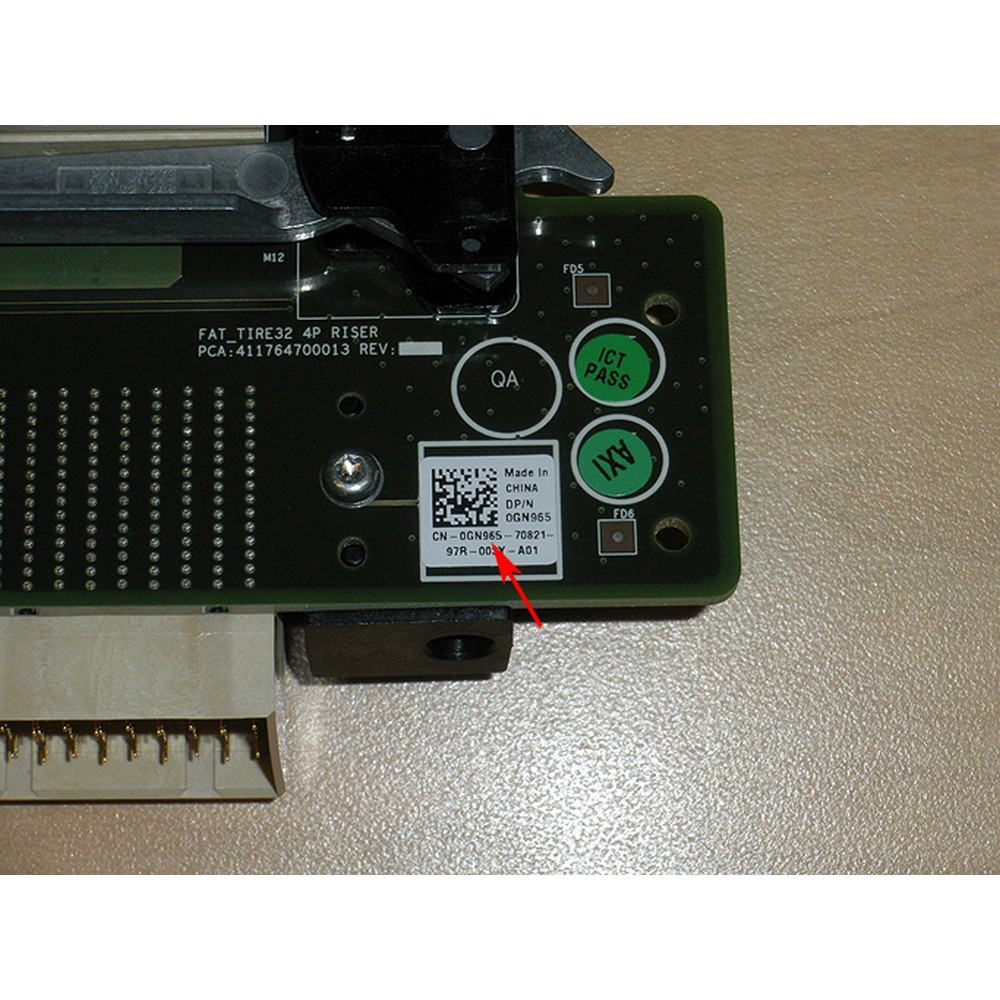 Dell GN965 PowerEdge R905 CPU Riser Board for Processors 3 and 4