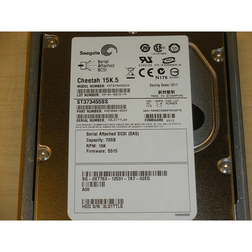 Dell XT763 Hard Drive 73GB 15K | Seagate ST373455SS