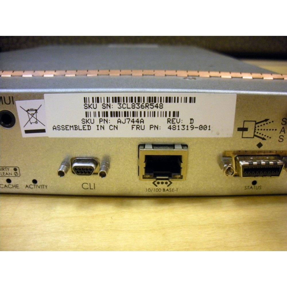 HP 481319-001 MSA2000fc 4Gb FC Controller for 2012fc AJ744A