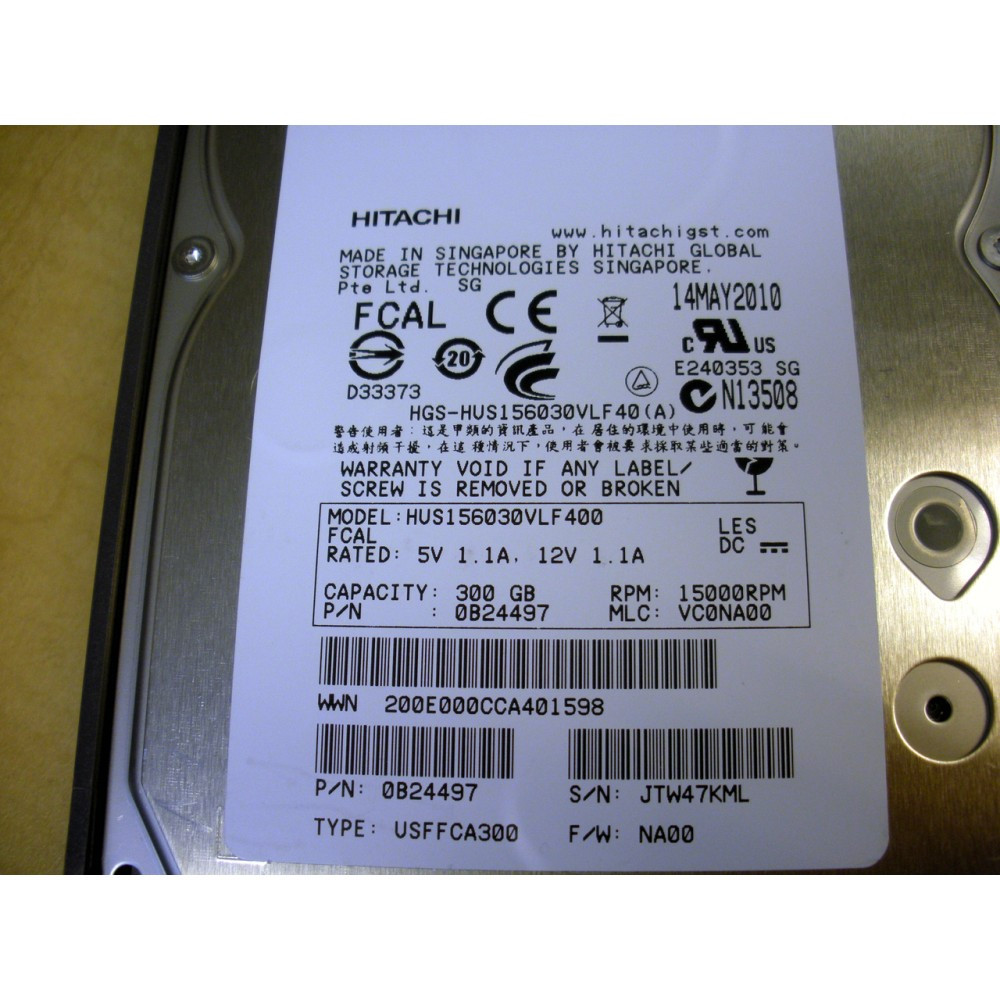 IBM 45E2371 4006 300GB 15K FC Hard Drive for ENX4000 2863-004
