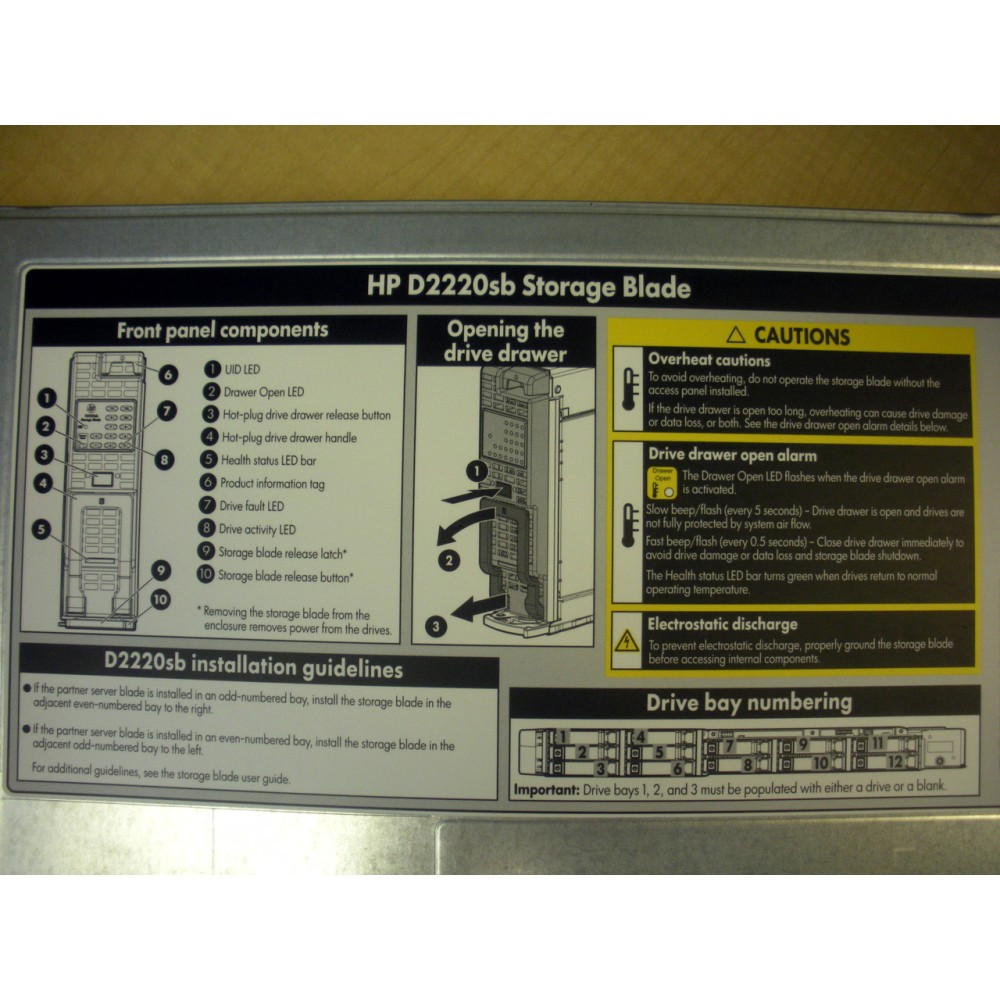 HP QW917A D2220sb BTO Storage Blade