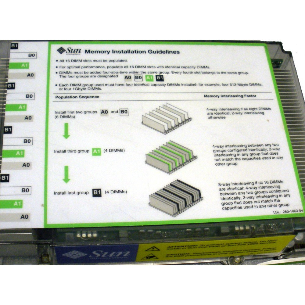 Sun 501-7058 V490 CPU/Memory Board 2x USIV+ 1.5GHz 0MB