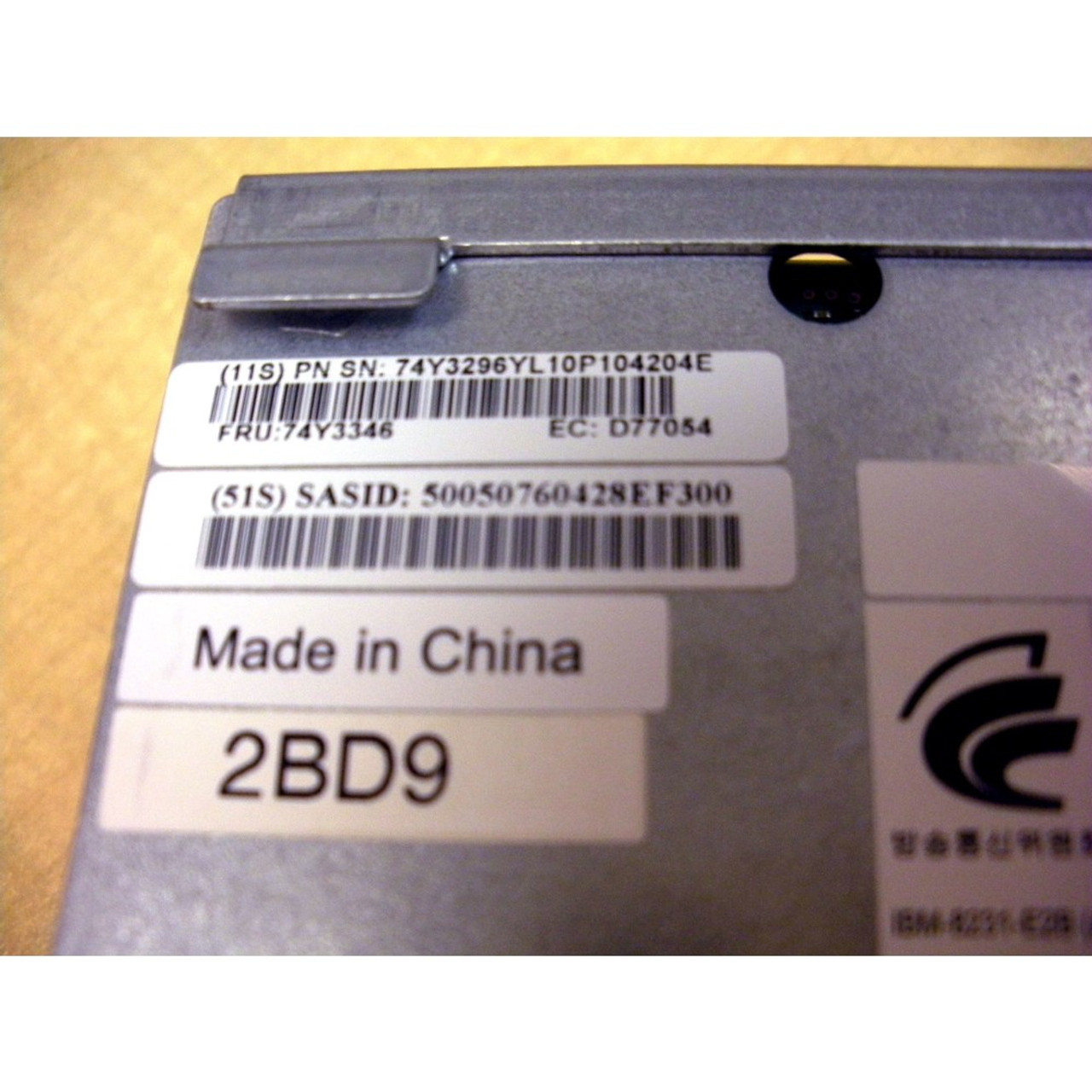 IBM 74Y3346 CCIN 2BD9 RAID and Cache Storage Controller for Power7