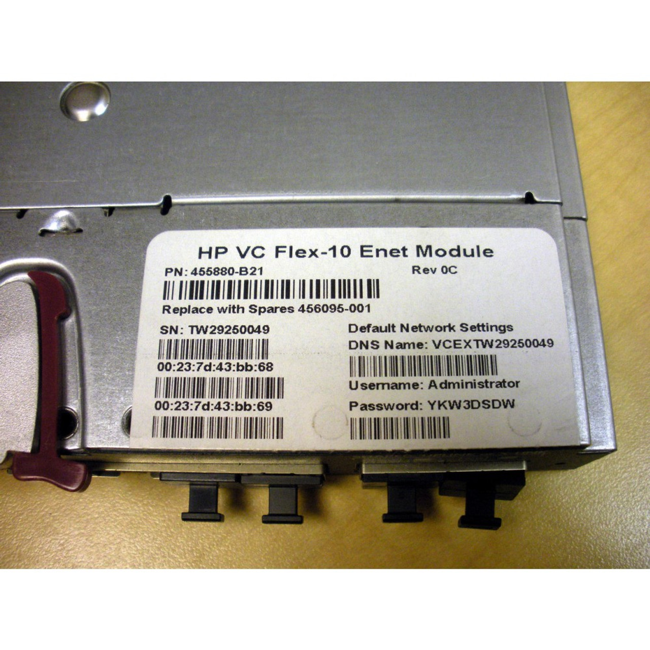 455882-001 HP BLC VC FLEX-10 10GB ETHERNET MODULE 