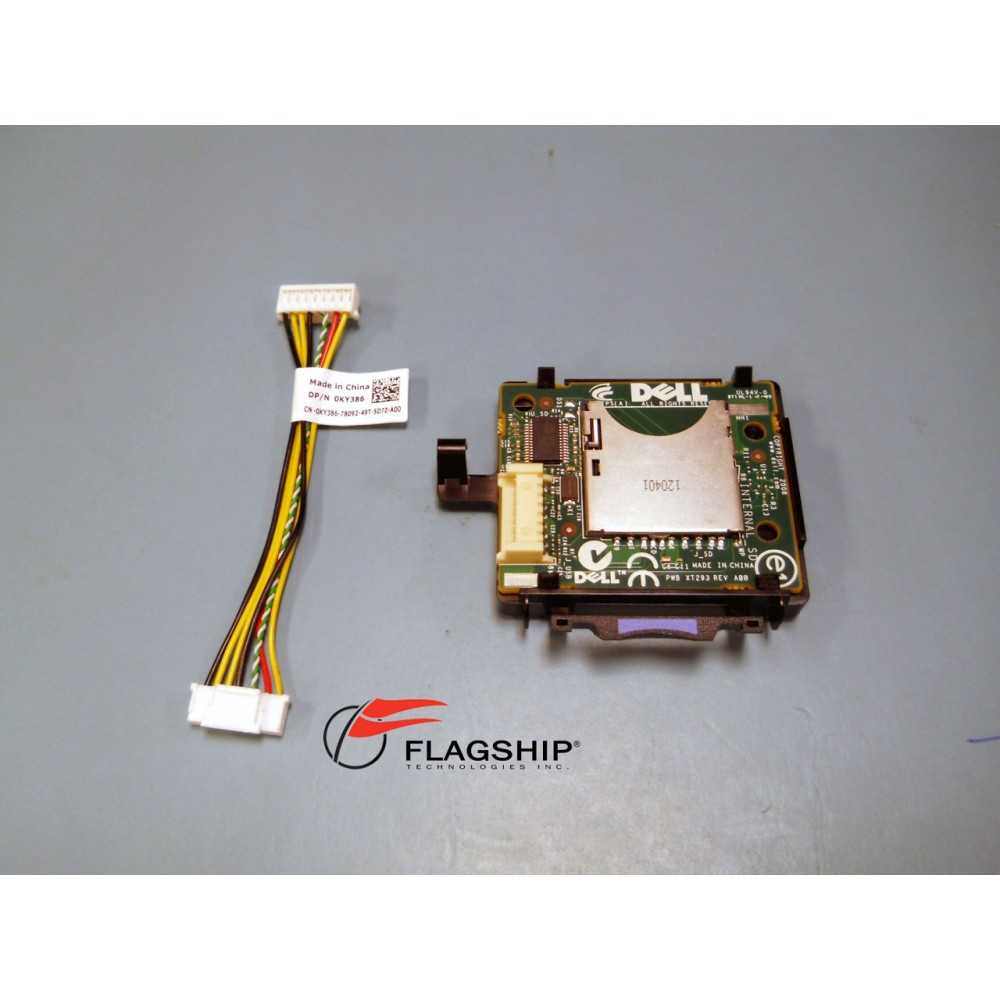 Dell PowerEdge R710 SD Flash Card Reader Module & Cable – KY386 RN354 – Open Box