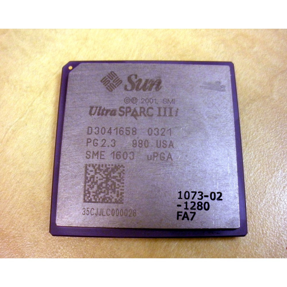 Vintage Sun Ultra Sparc Iie PG1.4.1 Isl USA SME 1701 PGA 980 CPU Processeur M605