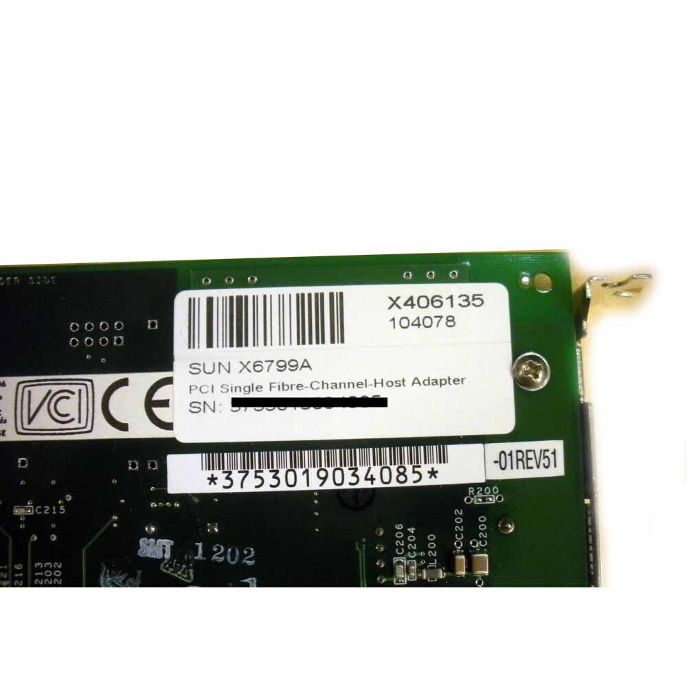 Carte Hôte Double Canal Fibre Channel Sun X6768A 2GB - PCI/PCI-X, Testée Et Fonctionnelle