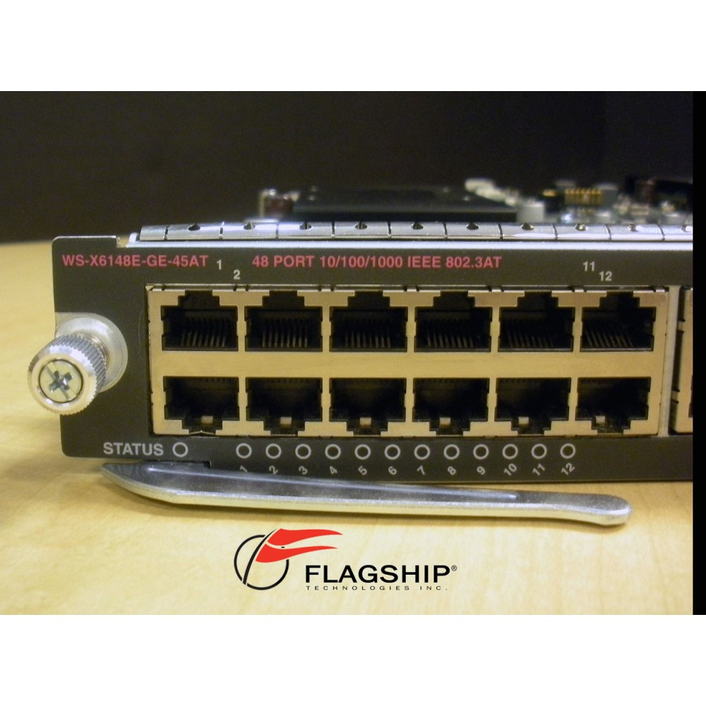 Cisco WS-X6148E-GE-45AT Catalyst 6500 802.3af POE+ 802.3at POE Module