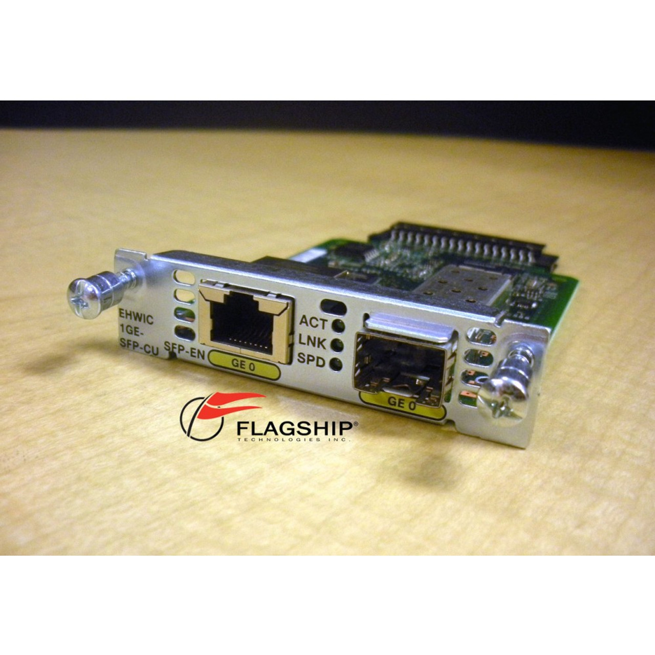 Cisco EHWIC-1GE-SFP-CU 1-Port Dual Mode Gigabit SFP via Flagship