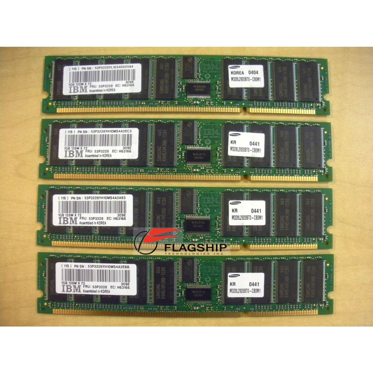 IBM 53P3228 1024MB DIMM 208-pin 266MHz DDR-1 SDRAM