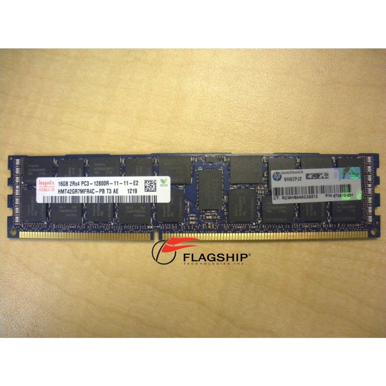 HP 672631-B21 672612-081 684031-001 16GB (1x 16GB) DDR3 PC3-12800R-11  Memory Kit