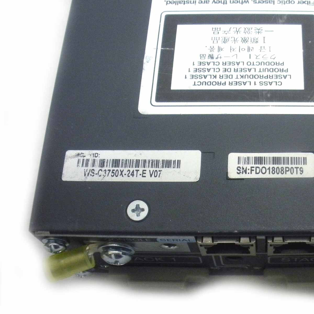 Cisco WS-C3750X-24T-E 24-Port Gigabit 3750X Switch