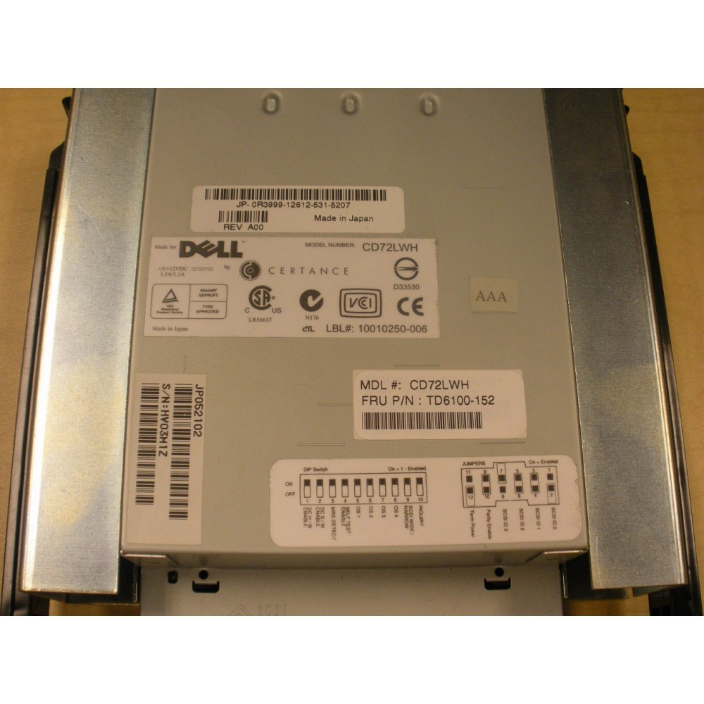 Dell R3999 Quantum DAT72 36/72GB 5.25