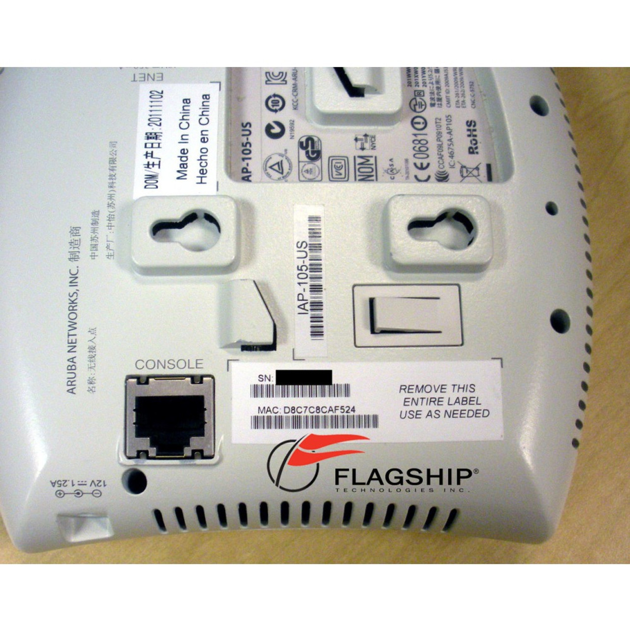 Aruba IAP-105-US Instant Wireless Access Point 802.11N | Flagship Tech