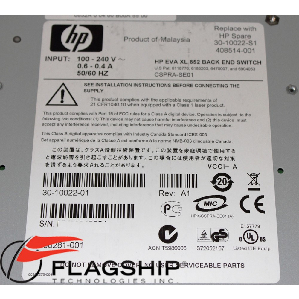 408514-001 XL852 Loop Switch -- EVA8000
