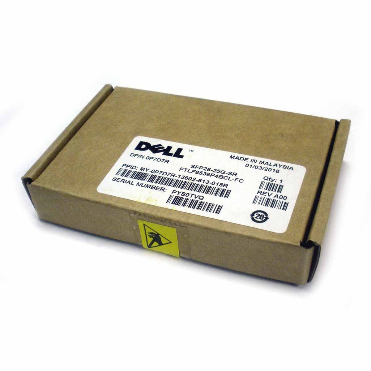 Dell P7D7R SW Transceiver SFP2825GSR 850NM 25GBE FTLF8536P4BCLFC