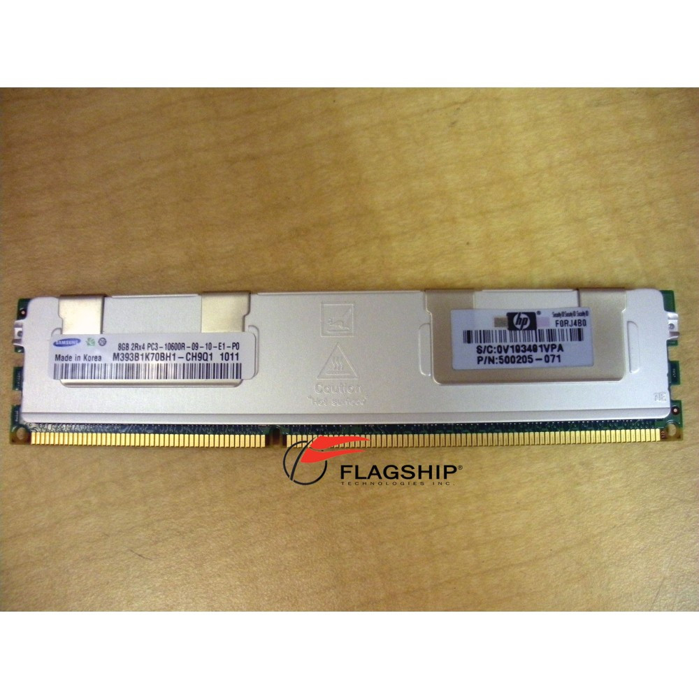 Módulo De Memoria HP 8GB Dual Rank X4 PC3-10600, DDR3-133,3 Registrada