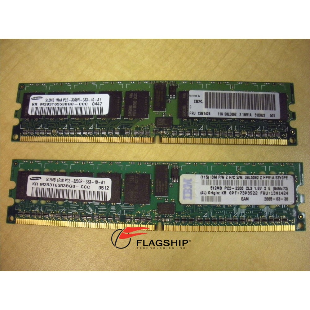 398706-051 HP MEMORY 1GB 2RX8 PC2 5300F DDR2 - 416471-001
