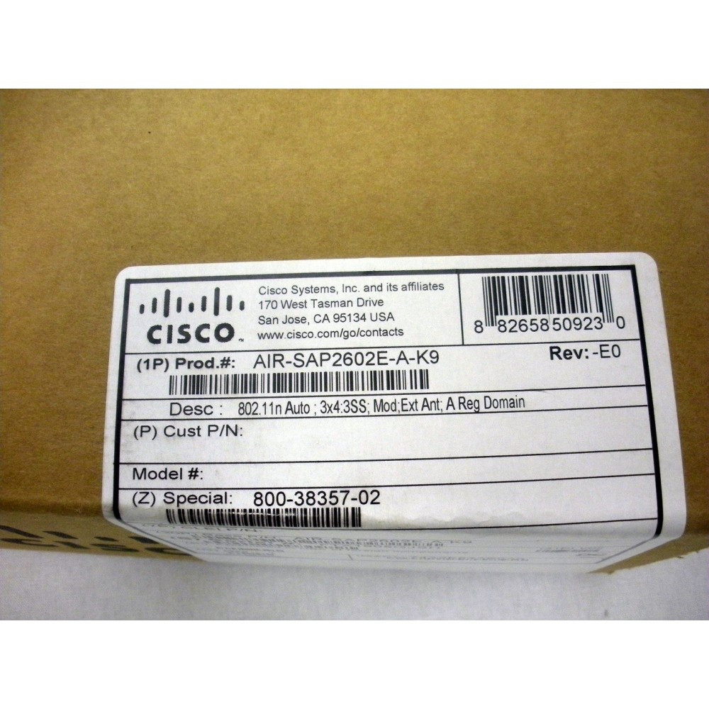 Cisco Aironet 2600 Series Access Point - AIR-CAP26021-E-K9 - Dual-band 802.11n - Usato
