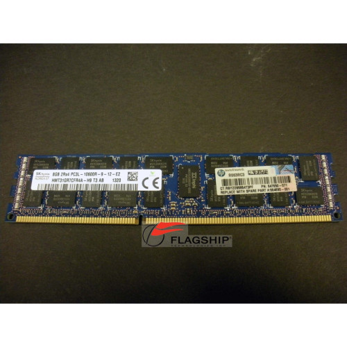 HP 647897-B21 664690-001 8GB (1x 8GB) PC3L-10600R-9 Dual-Rank Memory