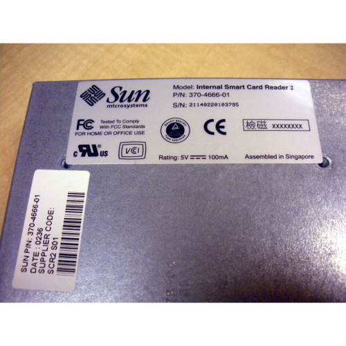 Sun 370-4666 Smart Card Reader Double Sided
