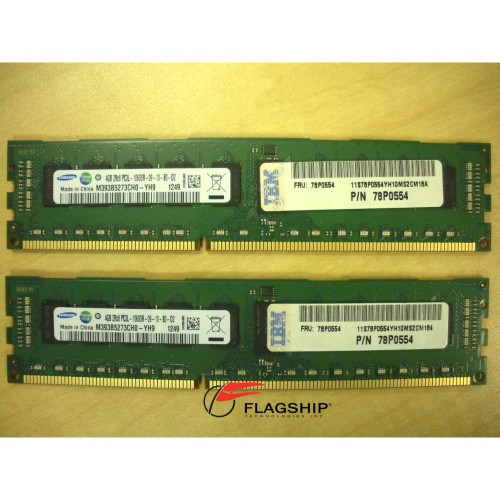 IBM EM08-820X 8GB (2x 4GB) DDR3 Memory Kit for Power7 78P0554 31F3