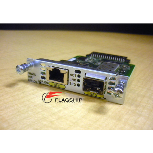 Cisco EHWIC-1GE-SFP-CU 1-Port Dual Mode Gigabit SFP via Flagship Technologies, Inc - Flagship Tech