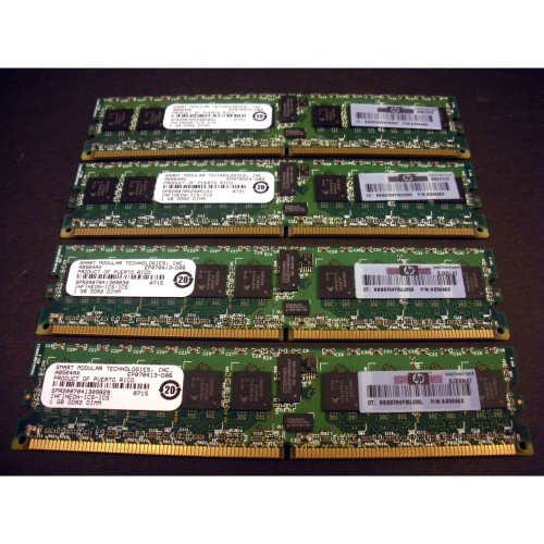 HP AB564A 4GB (4x 1GB) DDR2 PC2-4200 Memory Kit for rx3600 rx6600 via Flagship Tech