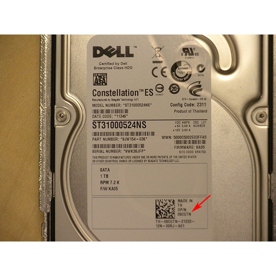 Disco Rigido Dell 08CGTN ST31000524NS 1TB 7200U/Min - Foto 9