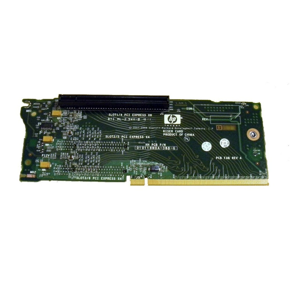 Carte Riser PCI-E Pour Serveur HP DL380 G6/G7 - 2 X4 + 1 X8 (Réf. 496057-001, 451278-001)