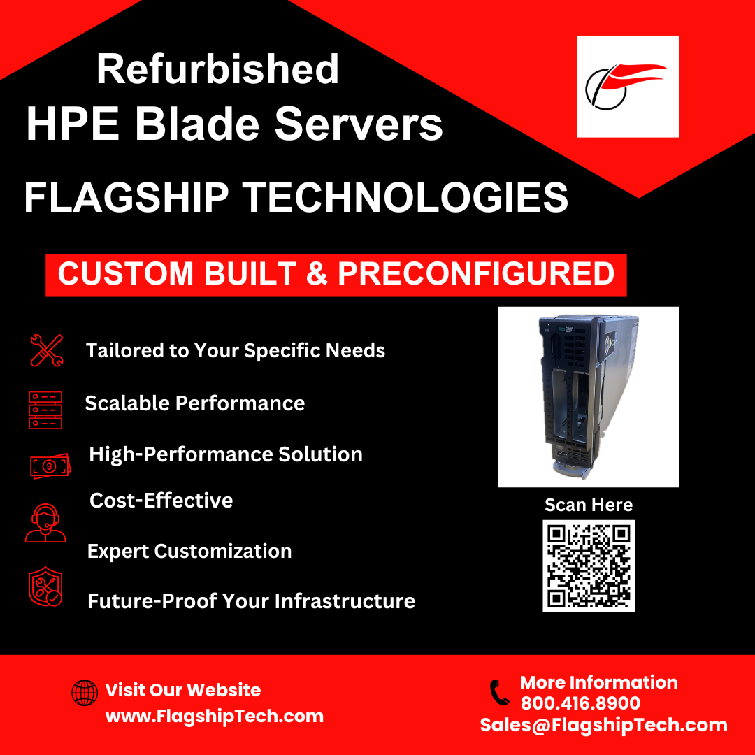Refurbished HPE Blade Servers - Flagship Technologies