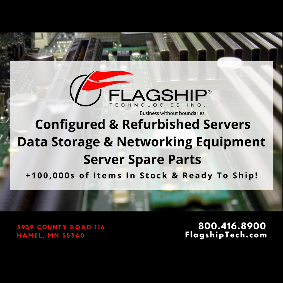 Flagship Technologies is a leading provider of refurbished IT hardware, which includes servers, storage, networking, and upgrades.