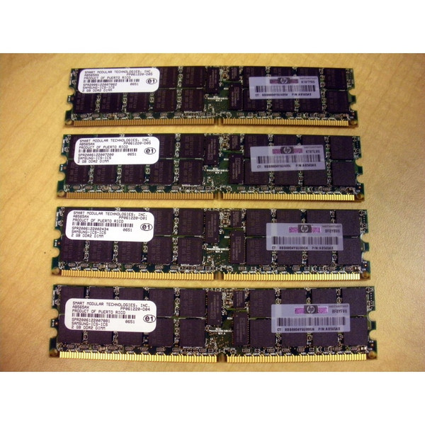 HP AB565A 8GB (4x 2GB) DDR2 Memory Kit for rx3600 rx6600 via Flagship Tech