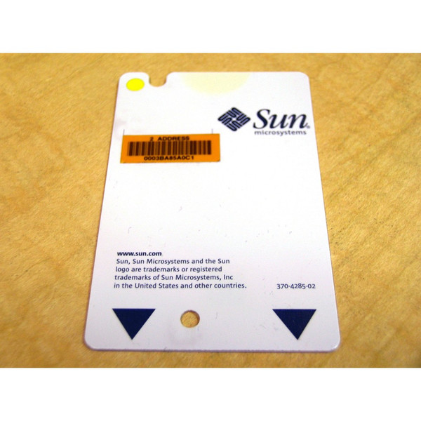 Sun 370-4285 System Config Card for V100 V120 Netra T1 AC200 DC200 via Flagship Tech