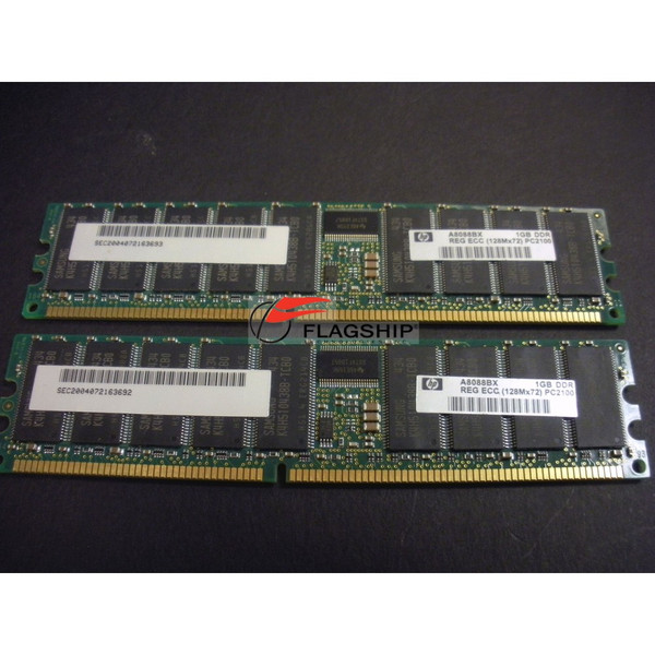 HP A8088B 2GB PC2100 DDR SDRAM 2X1GB Dimms Memory Kit via Flagship Tech