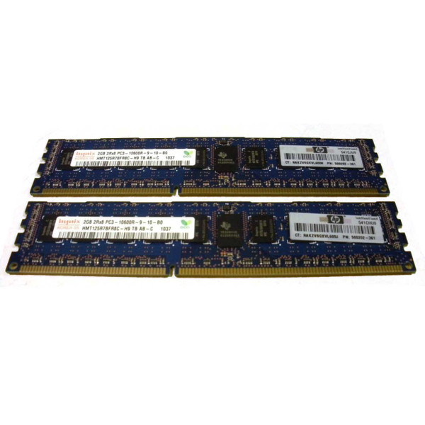 HP AM229A 4GB 2X 2GB PC3-10600R-9 Memory Kit via Flagship Tech