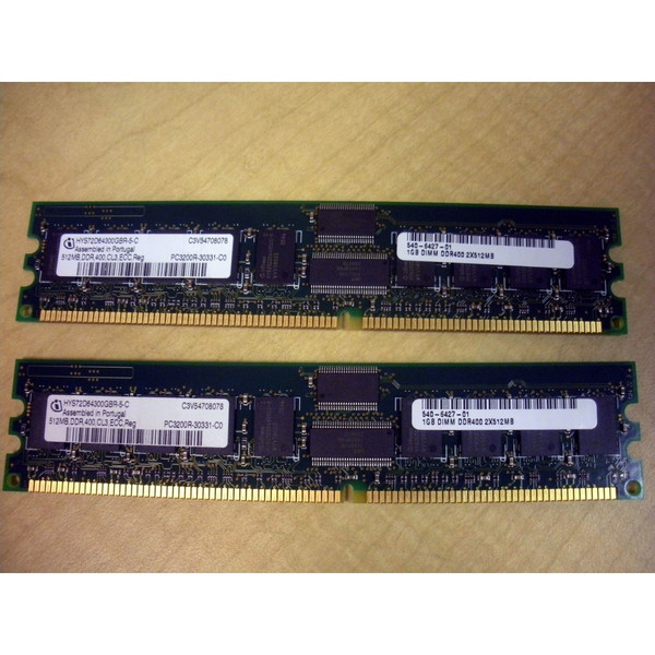 Sun X9295A 540-6427 1GB (2x 512MB) Memory Kit 370-7804 for V20z V40z via Flagship Tech