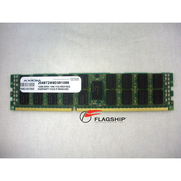 Axiom 204872W8D3R1089 16GB DDR3-1066 PC3-8500 Registered Memory Kit (1x 16GB) via Flagship Tech