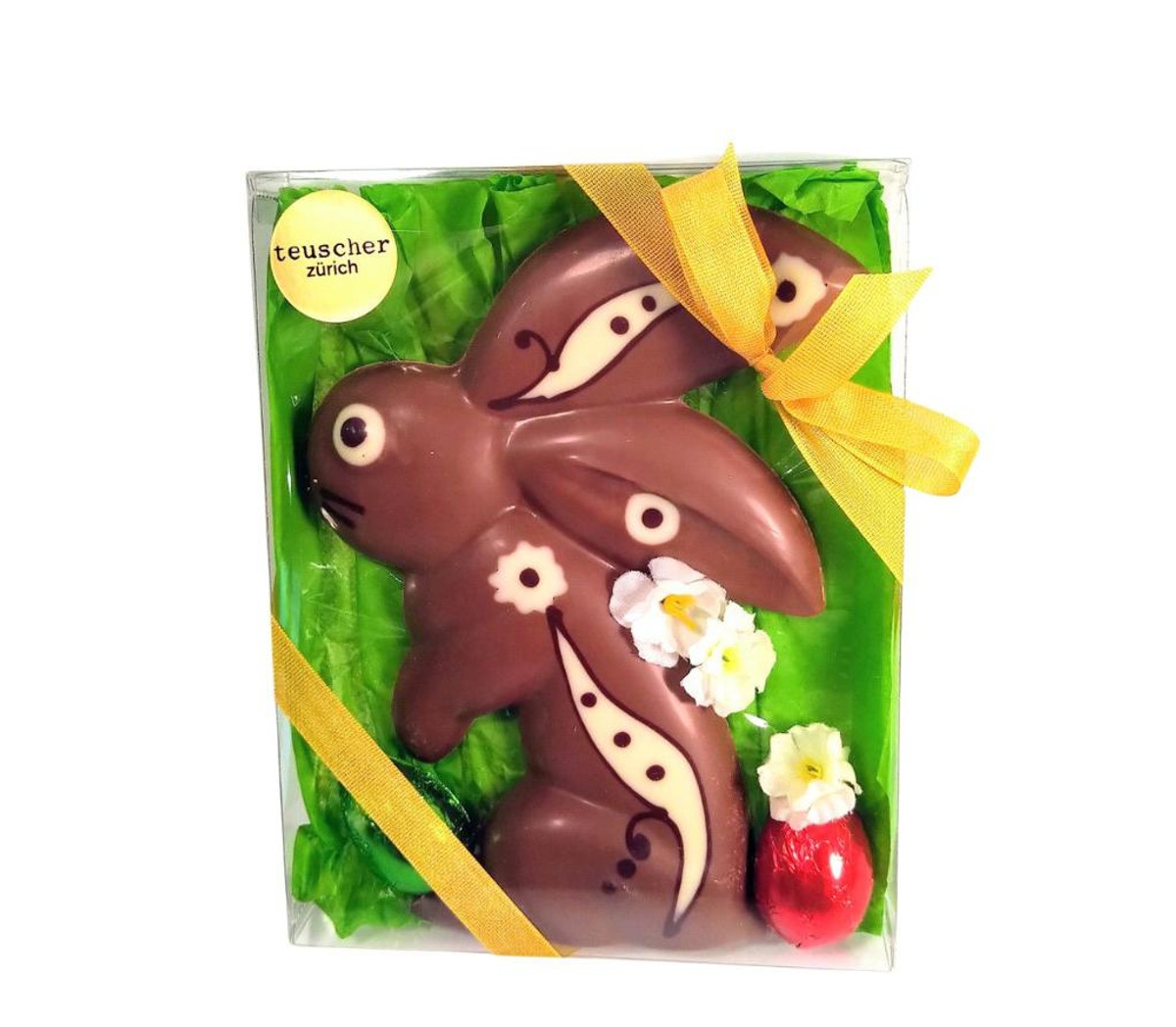 Hand-painted Chocolate Bunny with Nuts - Lb 0.250