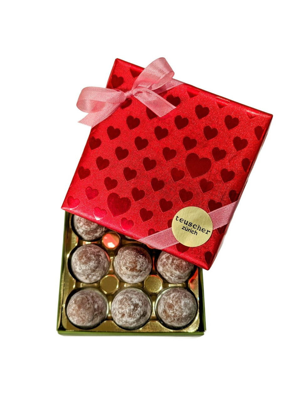 Happy Valentines Day Gift Box Of Truffle Hearts