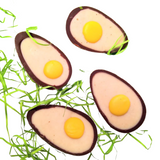 Sunny-Side Up Eggs - 2 pcs (Gianduja Chocolate)