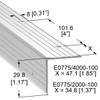 E0775-P100-2M - SINGLE ANGLE WITH RIVET HOLES ( 6.5 ft. length)