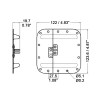 4880 - MEDIUM PADLOCKABLE SURFACE MOUNT DISH