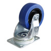 W9000-V6 4" Heavy Duty Swivel Caster with Rubber Blue Wheel