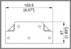 B1138 - FLAT PANEL JOINER BRACE with offsets