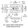 L0737/28 - VALANCE SPANNING LATCH - lidmaker # 3 recessed - medium size