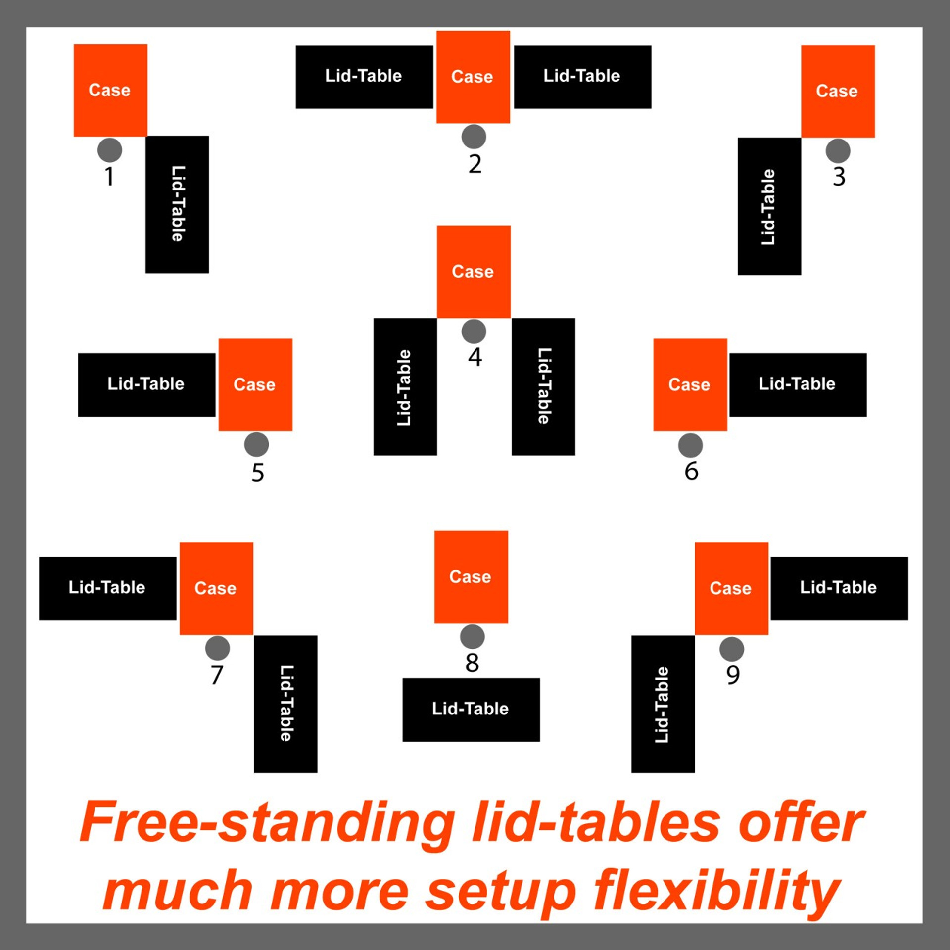 Table Leg Assembly / Folding / Narrow Base DIY Road Cases Store