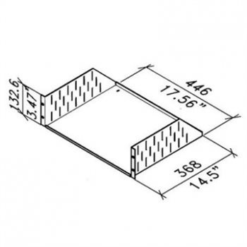 R1194/3UK - 3 UNIT SLOTTED RACK SHELF